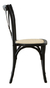 Silla De Comedor Cocina Cross De Madera Esterilla De Rattan - comprar online