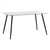 Mesa Porter Tracy Comedor 140x80cm De Vidrio Patas De Caño