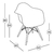 Sillón Eames Cocina Comedor Plástico Y Patas De Madera - tienda online