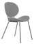 Silla Comedor Concept Makom Estructura Plástico Y Patas Metal Pintadas Al Horno Con Pintura Epoxi Color Gris Claro - comprar online