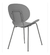 Silla Comedor Concept Makom Estructura Plástico Y Patas Metal Pintadas Al Horno Con Pintura Epoxi Color Gris Claro en internet