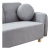 Sofá Teddy 3 Cpos Tapizado Bouclé Soft 2 Almohadones Redondo