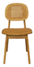 Silla Moby Comedor Estructura Madera Olmo Rattan Natural X2 en internet