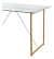 Imagen de Mesa De Comedor Beverly 1.20x80x75cm Con Tapa De Vidrio Templado De 8mm Con Estructura Y Patas De Hierro Pintado Al Horno Con Pintura Epoxi Acabado Simil Madera.