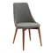 Silla Hadid Comedor Madera Maciza Tapizada Lino Antimanchas