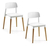 Silla Comedor Milán Novara Nordica Base Madera Estructura X2