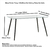 Mesa Porter Tracy Comedor 140x80cm De Vidrio Patas De Caño en internet
