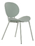 Silla Comedor Concept Makom Estructura Plástico Y Patas Metal Pintadas Al Horno Con Pintura Epoxi Color Verde Musgo - comprar online