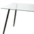 Mesa Porter Tracy Comedor 140x80cm De Vidrio Patas De Caño - MAKOM