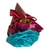 Mini Buquê 1 Rosa + 4 Bombons (azul) - comprar online