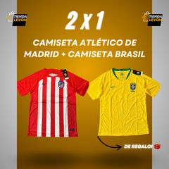 2X1 - CAMISETA ATLÉTICO DE MADRID + CAMISETA BRASIL DE REGALO! - comprar online