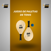 JUEGO DE PALETAS DE MADERA + PELOTA!