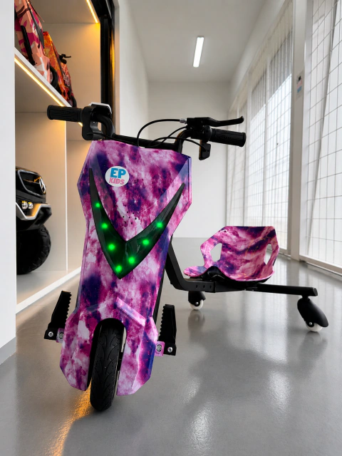 Triciclo Elétrico Drift 300w Rosa
