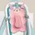 Almofada para Banho do Bebê Banheira Universal com 3 Alças de Encaixe Bichinhos Felizes - Rosa - comprar online