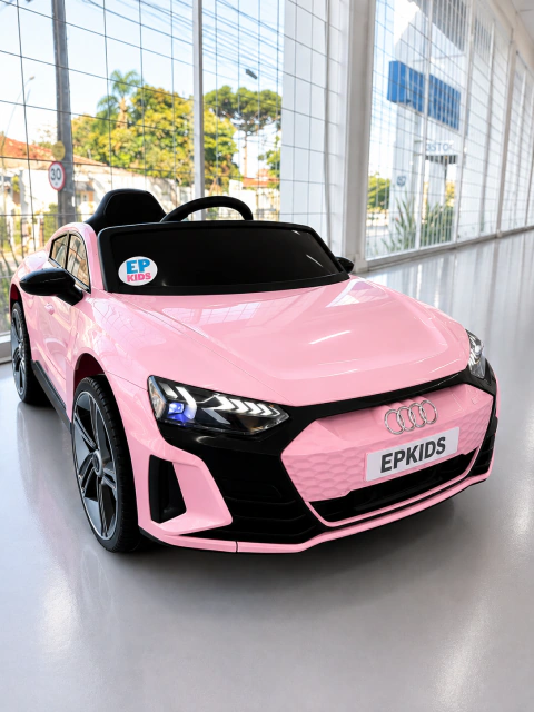 Carro Elétrico Infantil Audi E-tron Gt 12v Cor Rosa