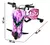 Imagem do Triciclo Elétrico Drift 250w cor Rosa