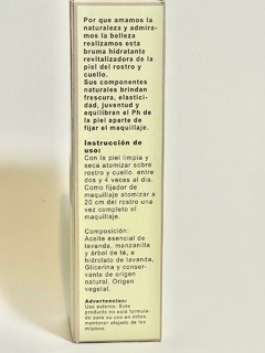 Bruma hidratante y fijadora del maquillaje - comprar online
