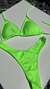 Bikini con LESS entera verde fluor