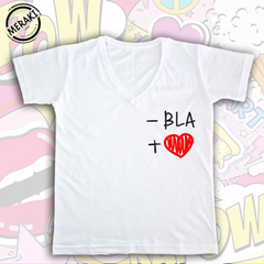 Remera de Dama -Bla +Amor - comprar online