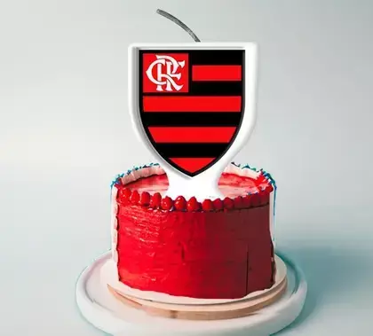 Vela Plana Emblema Flamengo - festcolor - 1 unidade - comprar online