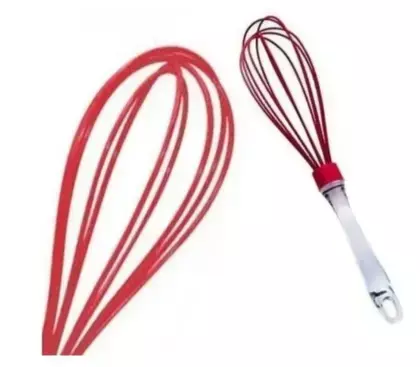 Batedor de Ovos Fouet Silicone com Cabo Acrílico Forma Art