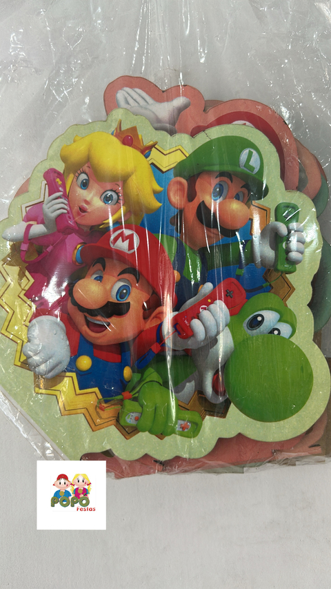 Kit Personagens Mário Bros - MDF -6 unidades