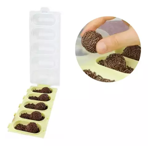 Chocalho Enrolador de Brigadeiro e Doces - Confeitos Uniformes