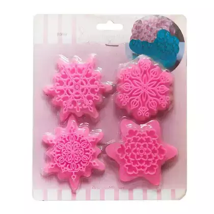 Kit Carimbo Flocos de Neve - Kit com 4 unidades