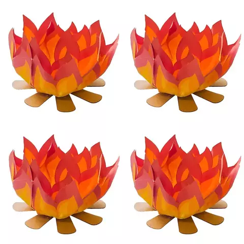 Forminha Flor Luxo Fogueira -Sweet Flower - 24 unidades - comprar online