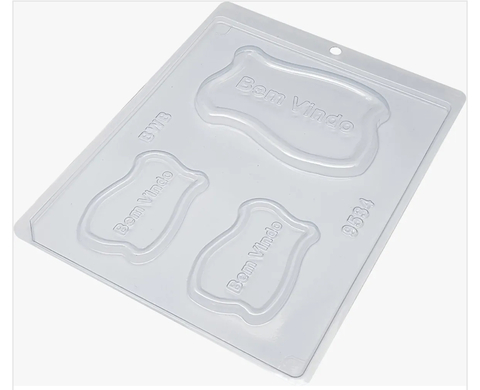 Forma de Acetato Placa Bem Vindo Cód. 9534 BWB
