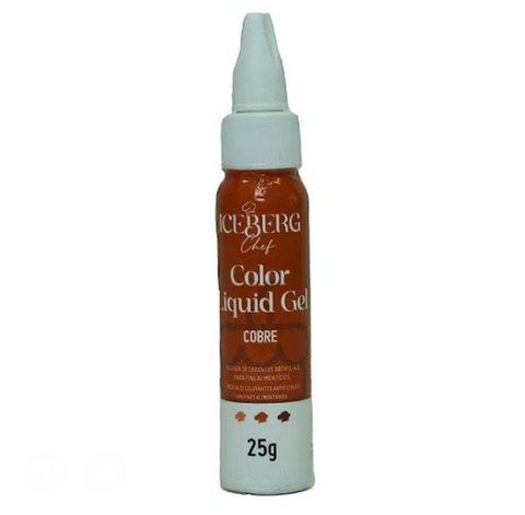 Corante Alimentício Gel- COBRE - Iceberg- 25gr