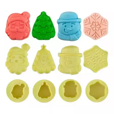 Kit Molde Max Natal 3D -Biscoito e Docinhos até 25g -Blue Star - comprar online