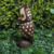 Coruja sobre Ouriço de Castanha Talhada e Pirografada em Madeira Molongó (26cm) - comprar online