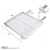 Grelha Uruguaia Guabinox – Aço Inox 304, 50x50cm, Alta Resistência - loja online