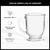 Tazas De Vidrio Templado Lisas De 360ml X2 Unidades Cristal en internet