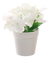 Planta Artificial Maceta De Plástico Hortensias Decoración - TiendaDrop