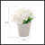 Planta Artificial Maceta De Plástico Hortensias Decoración - tienda online