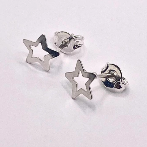 Brinco Unissex P Estrela Prata 925 - comprar online