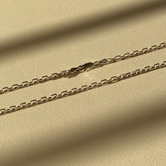 Corrente Masculina Tijolinho 60 cm - Oficina Joias