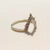 Anel Falange em V com Bolinhas - comprar online