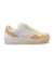 Tênis feminino Thunder em tom branco com detalhes em rosa claro, modelo casual e esportivo.