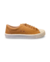 Tênis feminino basic na cor laranja, com detalhes em branco e solado branco.