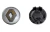 APLIQUES LLANTA LOGAN/SANDERO/KWID/DUSTER/CAPTUR 20/ FONDO GRIS ARO CROMADO