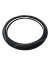 ACCESORIOS VARIOS CUBRE VOLANTE 38CM NEGRO BORDADO BLANCO - comprar online