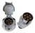 FICHAS Y CONECTORES CONECTOR DE TRAILER 7 PUNTOS METALICO JUEGO