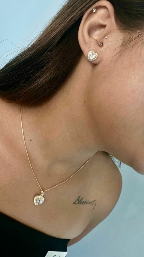 CONJUNTO CORAÇÃO E BOLINHAS