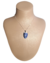 COLAR AROMÁTICO LOTUS AZUL- COM CORDÃO DE PRATA