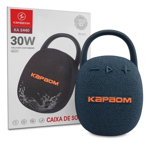 Caixa De Som Portatil (Tipo Mosquetão) - Kapbom