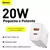 Fonte Carregador Baseus 20w Dual USB-C + USB-A - SC Store Premium
