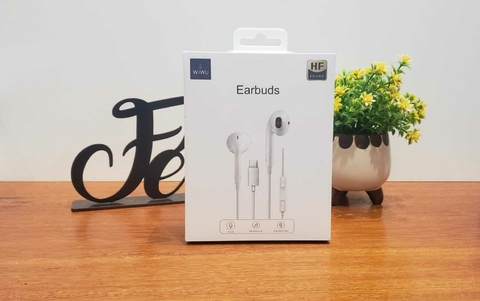 Fone com Fio EARBUDS Áudio Conector Tipo-C - Wiwu